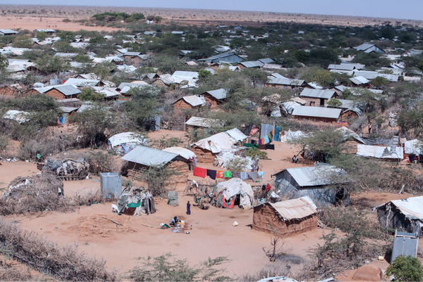 A birds eye view of Dadaab camp in Kenya. CREDIT: Tom Maruko MSF 
