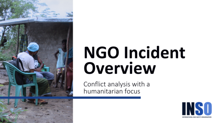 NGO incidents overview | International NGO Safety Organisation (INSO)